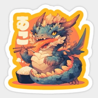 sushi dragon Sticker